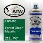Preview: Porsche, Forest Green Metallic, 22E / W7: 400ml Sprühdose, von ATW Autoteile West.